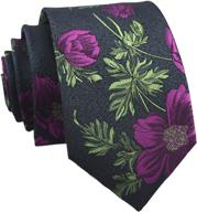 👔 fashionable purple floral necktie for men with gentlemen accessories - ties, cummerbunds & pocket squares логотип