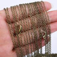 📿 lot of 20 antique bronze chain necklaces - 18 inch length, 2.0x2.5mm link size logo