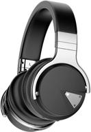 🎧 tapvos e7 noise cancelling over the ear bluetooth headphones with built-in microphone, deep bass, 28 hours playback, compatible with android and windows (black) logo