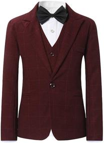 img 3 attached to 👔 Stylish Formal Blazers for Boys' Wedding Clothing - Suits & Sport Coats at Pieces