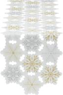 dii christmas embroidered metallic snowflakes: sparkling holiday décor delight логотип