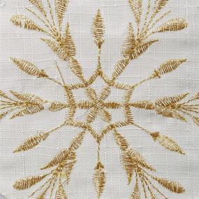 img 1 attached to DII Christmas Embroidered Metallic Snowflakes: Sparkling Holiday Décor Delight