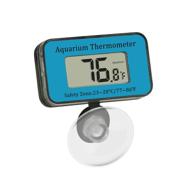 yiephiot waterproof lcd digital aquarium thermometer with suction cup – fish tank & reptile temperature monitor logo