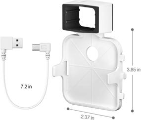 img 1 attached to 🔌 Convenient Outlet Wall Mount for Blink Sync Module 2 & Blink Security Cameras - Easy Install & Cable Management, White (1 Pack)