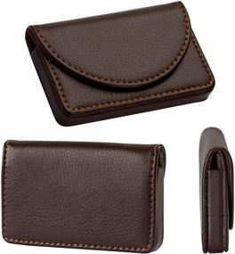 img 1 attached to Kiniza Leather Business Holder Magnetic: Sleek and Practical Organizer for Professionals