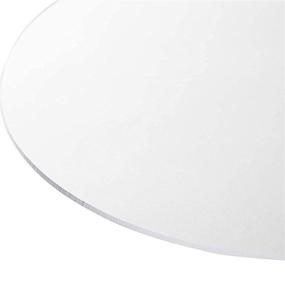img 1 attached to Round Acrylic Plexiglass Sheet Thick Raw Materials for Plastics