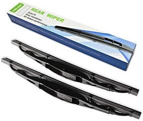 img 3 attached to ASLAM 10-1 Rear Windshield Wiper Blades: Premium Type-E Replacement for Original Equipment—Exact Fit (Pack of 2)