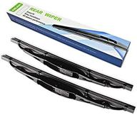 aslam 10-1 rear windshield wiper blades: premium type-e replacement for original equipment—exact fit (pack of 2) logo