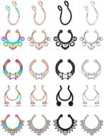 💎 scerring septum stainless piercing jewelry: glamorous women's body jewelry logo