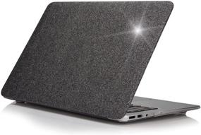 img 4 attached to Накладка MacBook YMIX с блестками и резиновым покрытием для защиты