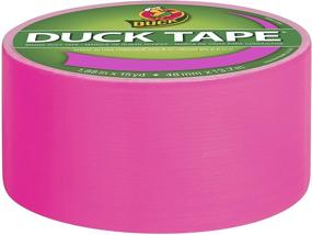 img 3 attached to Duck Brand Neon Pink Duct Tape - Vibrant 1.88 Inches x 15 Yards, Ideal for Crafting & Repairs - Single Roll