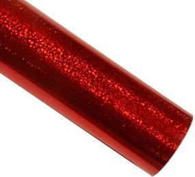 img 2 attached to 🌟 TECKWRAP Red Holographic Sparkle Craft Vinyl - 1ftx5ft - Self-Adhesive