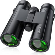 🔭 high definition 12x42 binoculars for adults - waterproof compact binoculars with clear low light vision - ideal for bird watching, hiking, traveling, hunting, and sports events logo