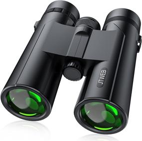 img 4 attached to 🔭 High Definition 12x42 Binoculars for Adults - Waterproof Compact Binoculars with Clear Low Light Vision - Ideal for Bird Watching, Hiking, Traveling, Hunting, and Sports Events