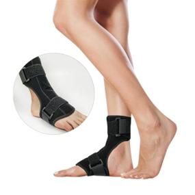 img 3 attached to Adjustable Foot Drop Orthotic Brace Splint - Foot Orthosis Corrective Support for Foot Drop, by Onkessy