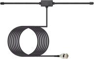 📻 bingfu police radio scanner antenna: high-performance bnc male dipole antenna for uniden bearcat, whistler, and radio shack scanners - adhesive mount, wide frequency range (20-1300mhz) logo