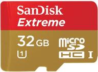 enhanced sandisk 32gb extreme microsdhc uhs-i card (sdsdqxl-032g-a46a) logo