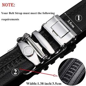 img 3 attached to Ratchet Business Automatic Replacement Leather Men's Accessories