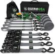 rhino usa ratchet straps tie down kit exterior accessories logo
