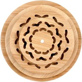 img 2 attached to ALFEEL Piece Bamboo Trivet Multifunction