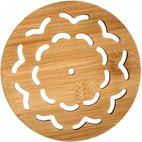 img 1 attached to ALFEEL Piece Bamboo Trivet Multifunction