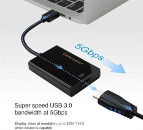 img 3 attached to 🔌 Кабель-адаптер USB 3.0 to HDMI от CableCreation (DisplayLink): качественное внешнее графическое решение для дисплея на Windows 10/8/8.1/7/Vista/XP [Черный]