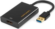 🔌 кабель-адаптер usb 3.0 to hdmi от cablecreation (displaylink): качественное внешнее графическое решение для дисплея на windows 10/8/8.1/7/vista/xp [черный] логотип