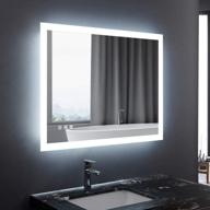 🪞 ideat led bathroom mirror 36x28 inch: anti-fog dimmable vanity mirror with lights, adjustable light & memory dimming function logo