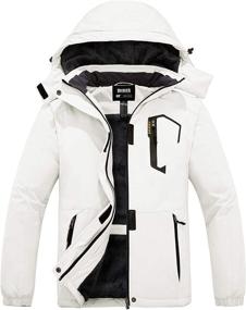 img 4 attached to Skieer Women's Waterproof Ski Jacket - Winter Rain Jacket with Warm Fleece and Snow Coat