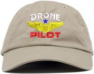 🎮 drone pilot aviation wing embroidered soft crown dad cap by top level apparel logo