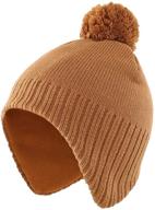 🎩 earflap knitted boys' accessories for hats & caps by home prefer toddler logo