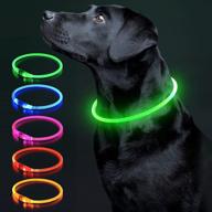 brilliant led dog collar: waterproof, usb rechargeable, glow safety collar for dogs - 1 count logo