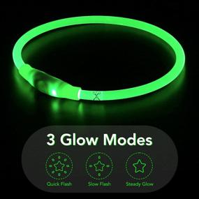 img 3 attached to Brilliant LED Dog Collar: Waterproof, USB Rechargeable, Glow Safety Collar for Dogs - 1 Count