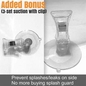 img 2 attached to 🚿 Waterproof Clear Shower Curtain Liner - Leak-Proof PEVA Shower Liner with 6 Magnets & 3 Suction Cups for Bathroom - 72x72 Inches