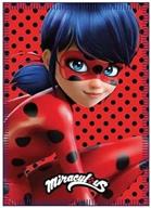 🐞 red miraculous ladybug kids polar fleece blanket - 100 x 150 cm logo