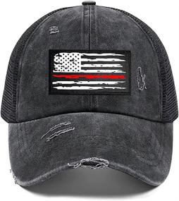 img 3 attached to Adjustable Trucker American Snapback Tactical Outdoor Recreation in Outdoor Clothing