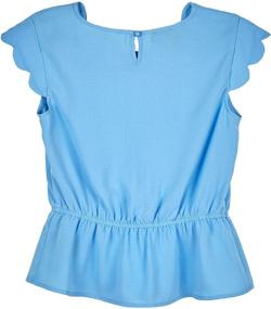 img 1 attached to 💃 Stylish and Chic: Amy Byer Scalloped Peplum X Large Girls' Clothing