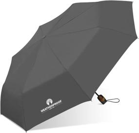 img 1 attached to Weatherproof Automatic Super Mini Umbrella Wp M850 Gray