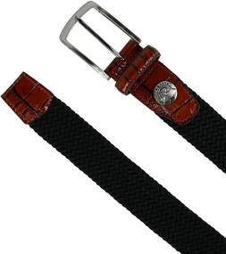 img 2 attached to Pebble Beach Mens Belt Khaki Men's Accessories for Belts