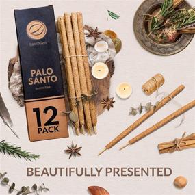 img 1 attached to 🍃 Palo Santo Incense Sticks Smudge Kit (12 Pack) - Bad Energy Cleansing Kit - Handmade in Peru, Long Burning