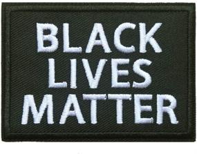 img 2 attached to Black Lives Matter African Badge Patch - 👊 Embroidered Black Fist Strength - Iron On/Sew On - BLM