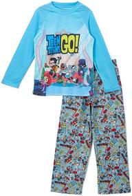 img 2 attached to Comics Titans 2 Piece Raglan Pajamas