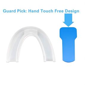 img 2 attached to 🦷 Premium Set of 2 BPA Free Mouth Guards for Grinding Teeth, Bruxism, and TMJ Relief - One Size Fits All, Clear Color (B)