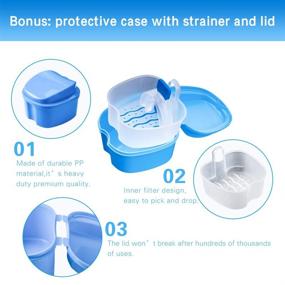 img 1 attached to 🦷 Premium Set of 2 BPA Free Mouth Guards for Grinding Teeth, Bruxism, and TMJ Relief - One Size Fits All, Clear Color (B)
