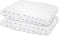 🛏️ biopedic density pillow 2-pack: standard size, white (2 count) - ultimate comfort and support logo