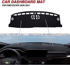 img 2 attached to 🔆 Autorder Dashboard Mat Cover: Nonslip Protector for Ford Escape 2020-2021 | No Glare Sunshade Included