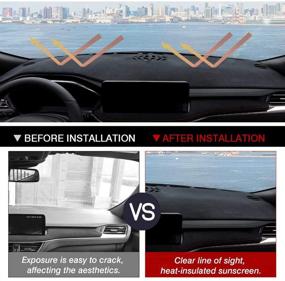 img 1 attached to 🔆 Autorder Dashboard Mat Cover: Nonslip Protector for Ford Escape 2020-2021 | No Glare Sunshade Included