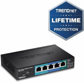 img 3 attached to 💡 TRENDnet 5-Port Gigabit PoE+ EdgeSmart Switch with PoE Pass Through, 18W Budget, 10Gbps Capacity, Managed, Wall-Mountable, Black, TPE-P521ES - Lifetime Protection