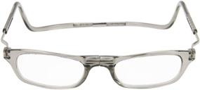 img 1 attached to CliC XXL Single Vision Smoke Half Frame Designer Reading Glasses with 1.75 Diopters