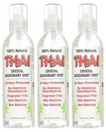 🌿 thai deodorant stone crystal mist natural deodorant spray 8 oz. bundle (pack of 3): stay fresh and odor-free with this all-natural deodorant! logo